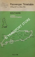 Book cover of Southern Passenger Timetable - London, Southern England, 6 May 1974 to 4 May 1975 by British Rail Southern Region
